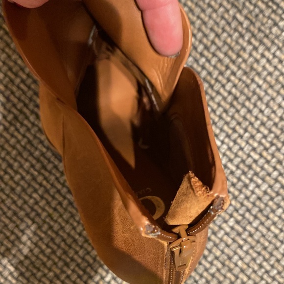 Leather, Giani Bini Zip Heeled Booties! Beautiful Chesnut🔥size 9 (8.5/9)🔥EUC🔥 - Picture 6 of 12